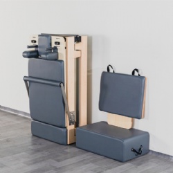 FOLDABLE WOOD PILATES REFORMER