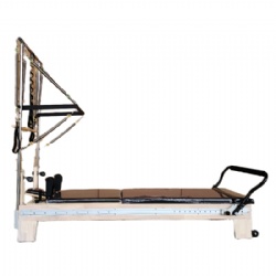 Wood Pilates Reformer with tower full track