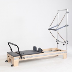 Pilates Reformer with aluminum half tower full track
